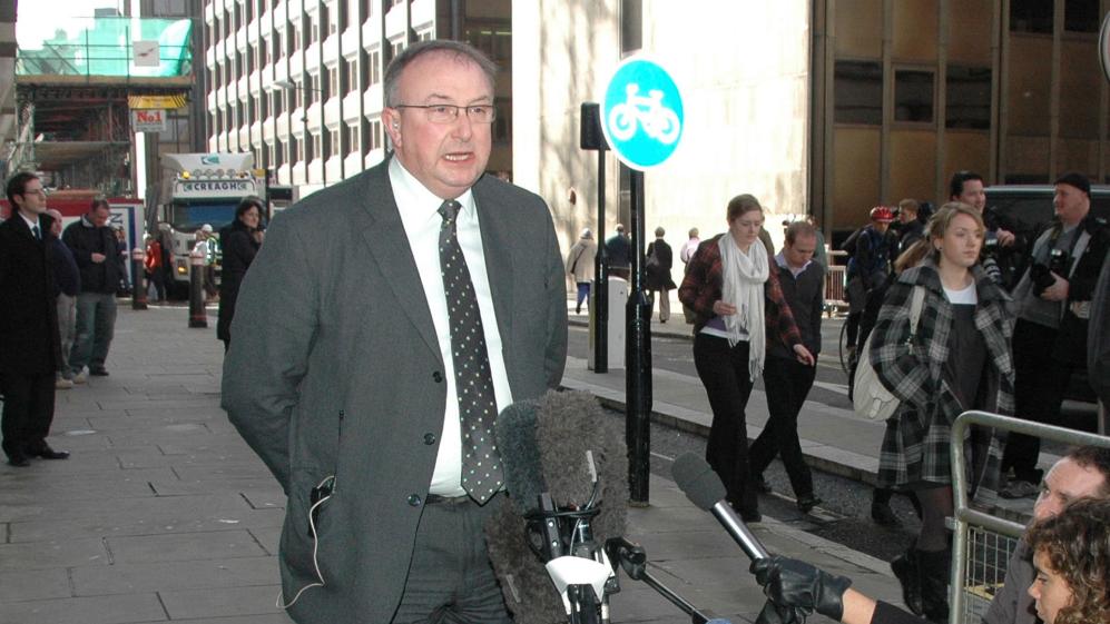 Colin Sutton speaks to the press
