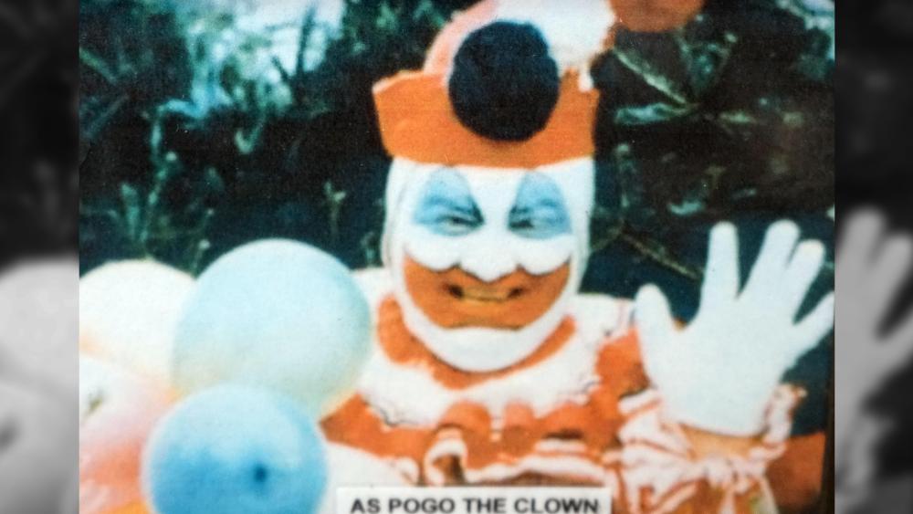 A photograph of John Wayne Gacy as Pogo the Clown