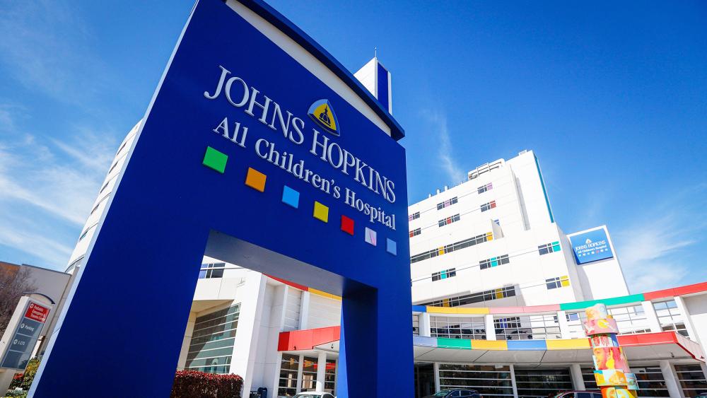 A photograph of Johns Hopkins All Children's Hospital on the 10th February 2023 in St. Petersburg, Florida, USA