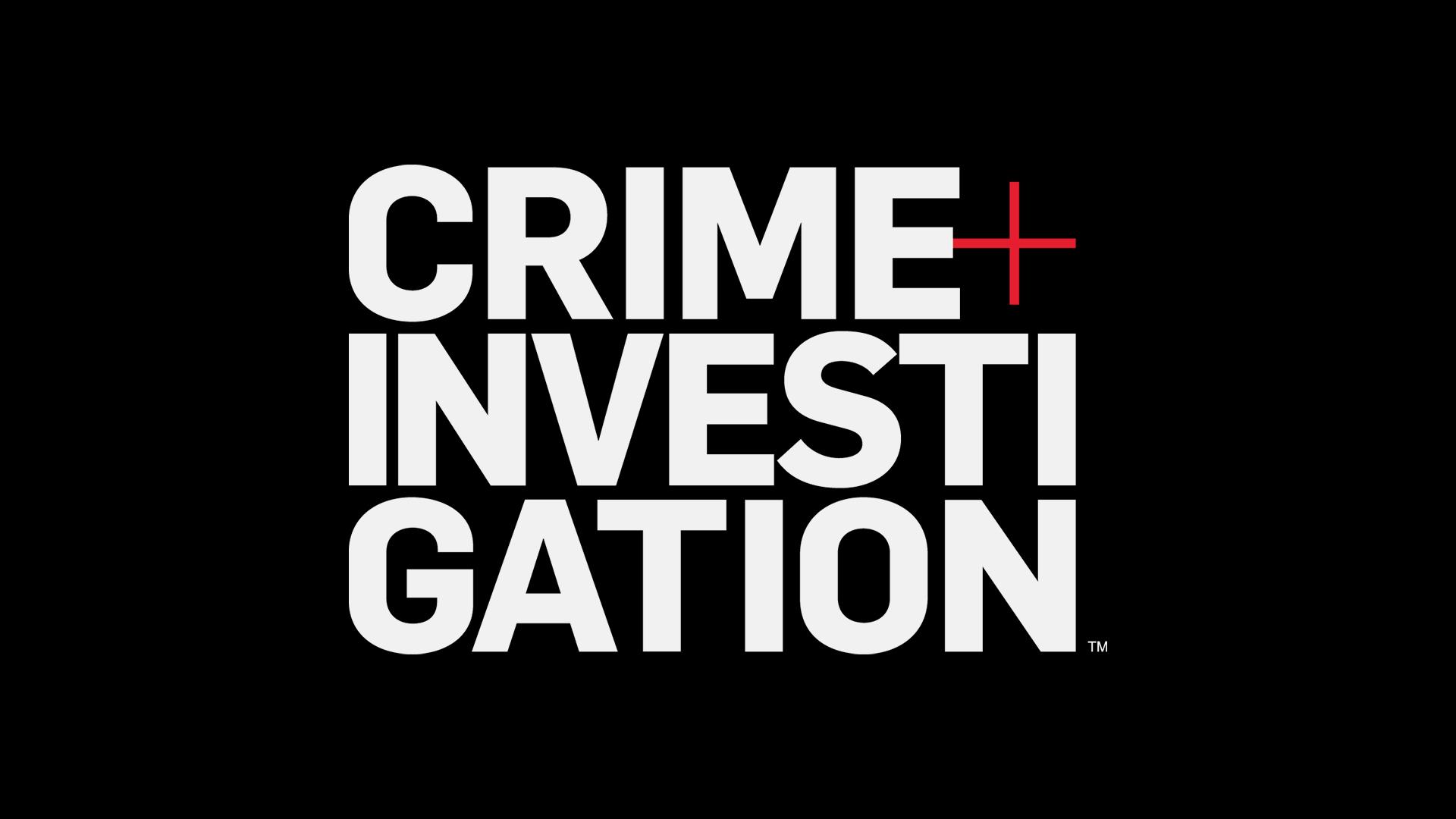 The Crime+Investigation logo on a black background