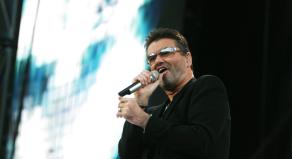 George Michael performing