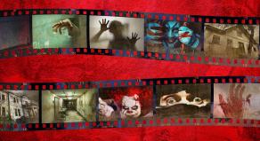 A stock image of horror film style movie scenes