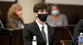 Cameron Herrin reacts to his sentencing