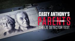 'Casey Anthony's Parents: The Lie Detector Test' - Illustration of Casey Anthony's parents drawn out on a lie detector test