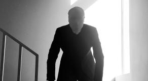 A depiction of Slender Man - a faceless, humanoid figure