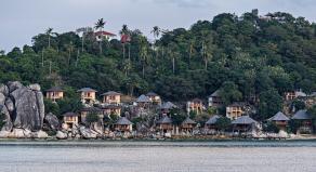 Tropical villas by the sea at Koh Tao, Thailand