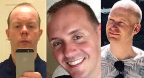 David Wails (L), Joe Ritchie-Bennett (C) and James Furlong (R)