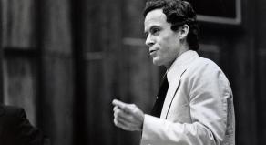 Ted Bundy speaking in court during a murder trial
