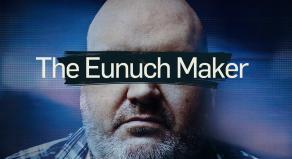 Marius Gustavson with 'The Eunuch Maker' written across his eyes