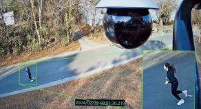 Laken Riley is seen jogging on CCTV just a few minutes before she was attacked