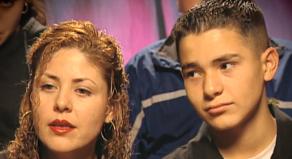 Gavin Arvizo with his mother, Janet