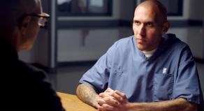 Tyler Hadley, as an adult, being interviewed for the the television series 'Interview With A Killer'