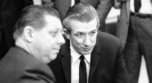 Richard Speck sits in court with his defence lawyer - Gerald Getty