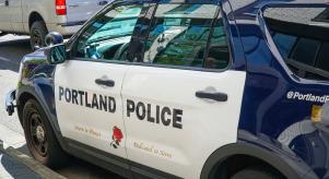 A 'Portland Police' car