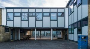 A deserted British school building