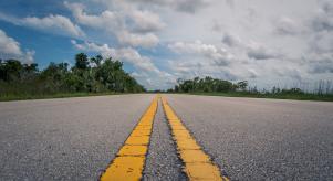 A rural road in Florida