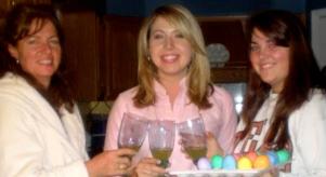 Lauren Giddings has drinks with friends