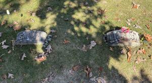 The gravestones of Emma and Lizzie Borden