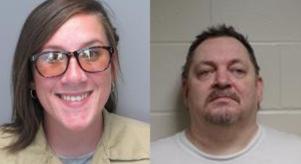 Mug shots of Bailey Boswell and Aubrey Trail
