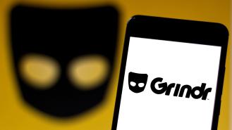 The Grindr logo 