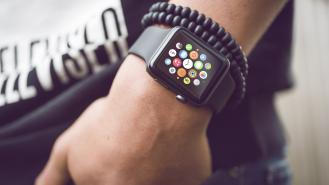 Apple Watch on a wrist