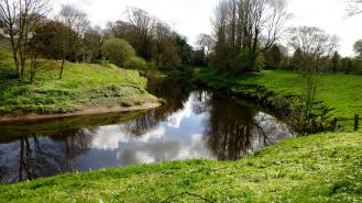 The River Wyre near to where Nicola Bulley went missing