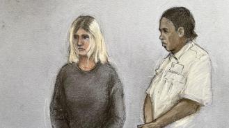Courtroom sketch of Virginia McCullough