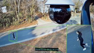 Laken Riley is seen jogging on CCTV just a few minutes before she was attacked