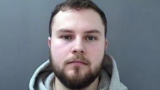Police mugshot of Lewis Edwards