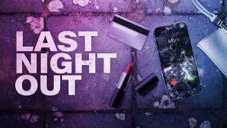 'LAST NIGHT OUT' - A smashed mobile phone, lipstick and credit scattered across the pavement