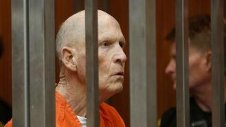 Joseph James DeAngelo appears in court behind bars