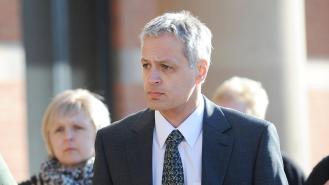 Robin Garbutt arriving at court