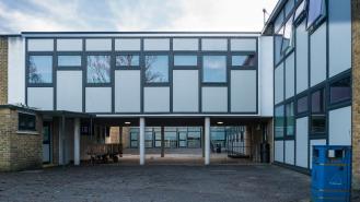 A deserted British school building