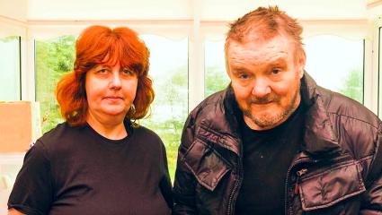 A photograph of Edward Cairney and Avril Jones