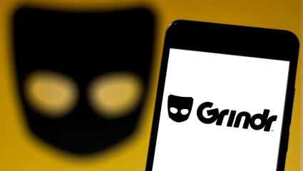 The Grindr logo 