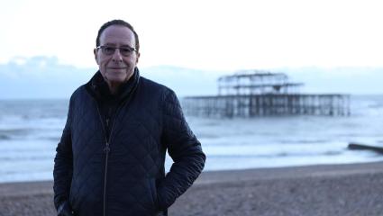 Peter James, on Brighton Beach