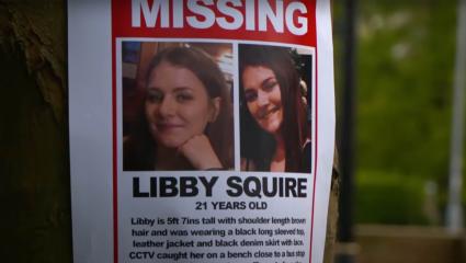 A missing poster on a tree for Libby Squire
