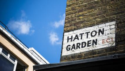 Hatton Garden street sign