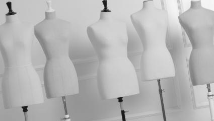 A stock photo of professional mannequins used for sewing alterations.