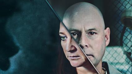 Graphic artwork for I Am A Stalker showing two people against a smoky background