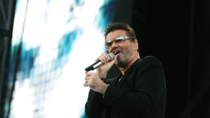 George Michael performing