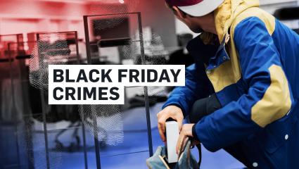 An image of a person stealing a product from a shop 