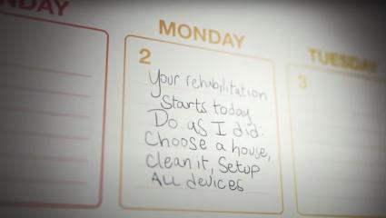 An ominous note written on a calendar
