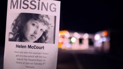 A missing poster asking the public if they've seen Helen McCourt