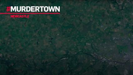 Satellite image of West Rainton and the Newcastle area