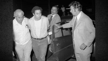 David Berkovitz in handcuffs