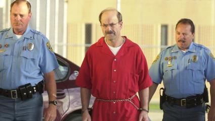 Dennis Rader in handcuffs