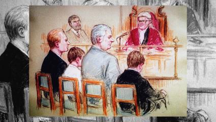 Court portrait of  Robert Thompson and Jon Venables