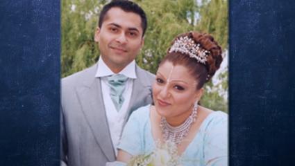 Nisha Patel-Nasri on her wedding day