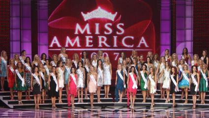 Miss America Contestants at the Miss America Pageant 2007